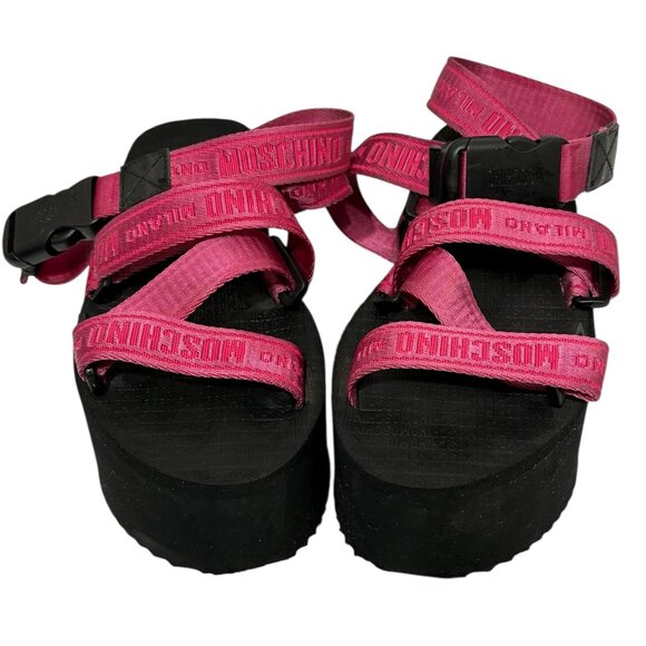 Moshino Strap Platform Sandals - Picture 2 of 7